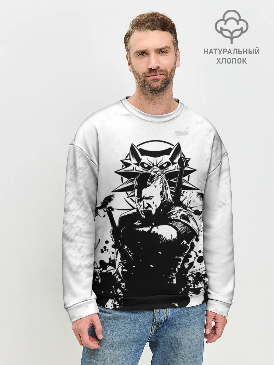 Мужской свитшот базовый / The Witcher 3 / Ведьмак 3