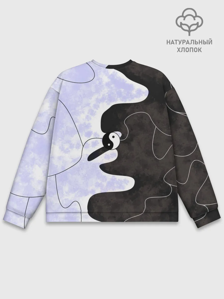 Мужской свитшот базовый / Инь-Янь