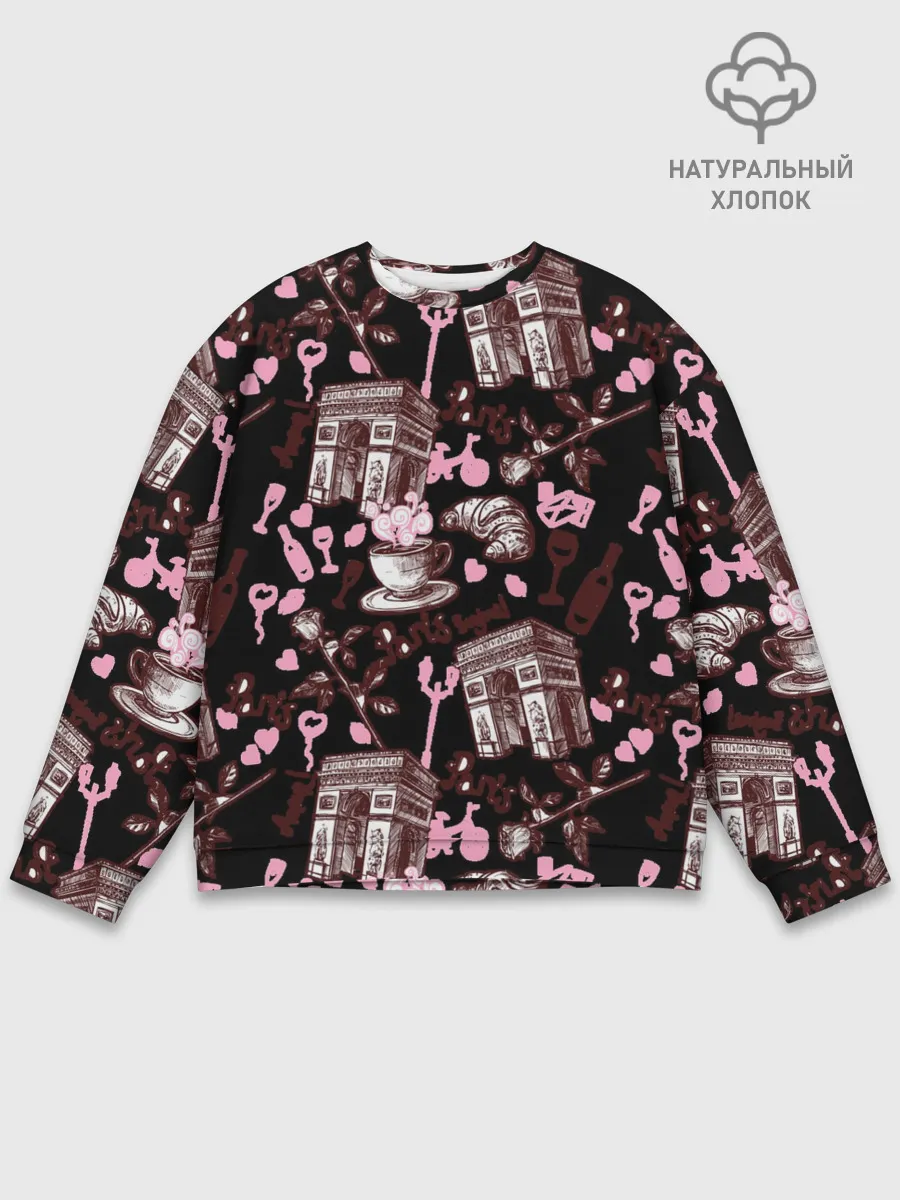 Мужской свитшот базовый / Париж / Paris