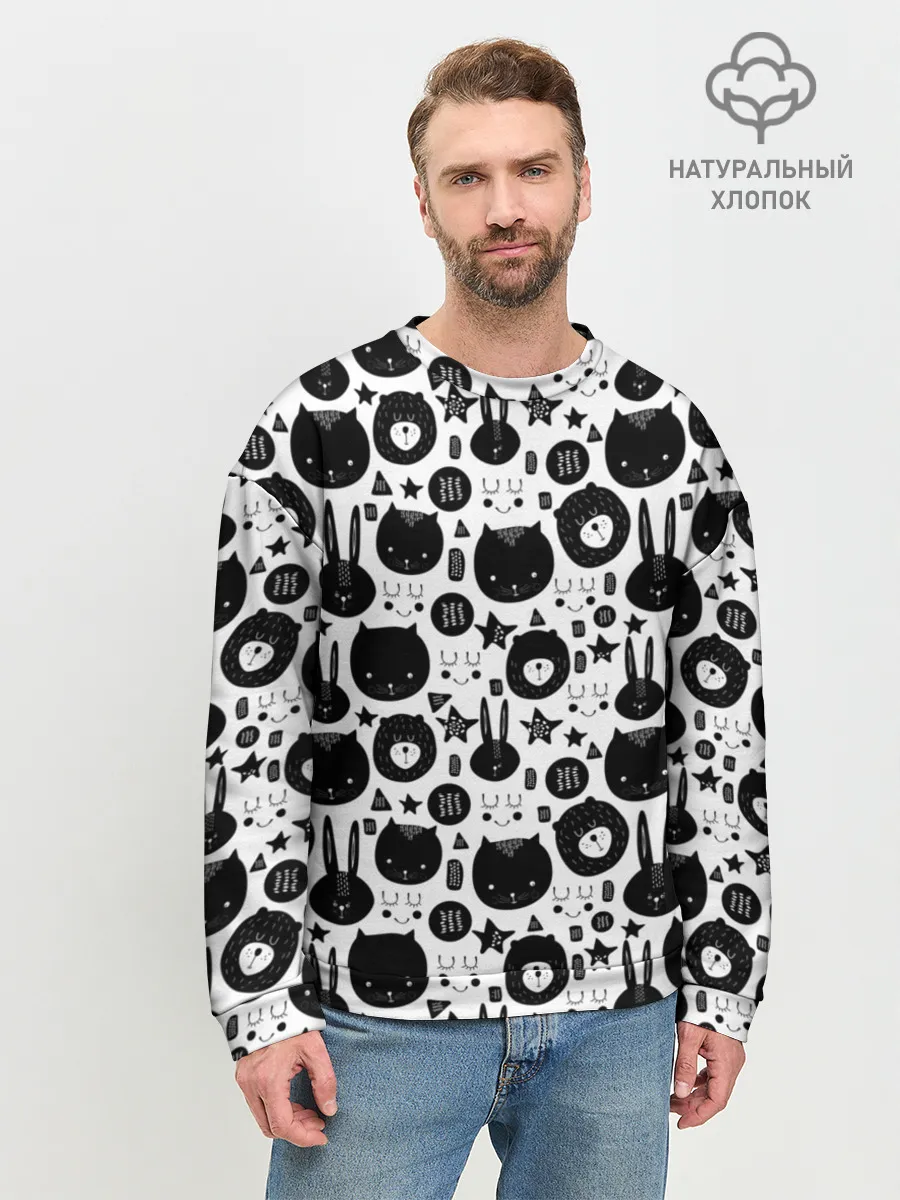 Мужской свитшот базовый / Мультяшки