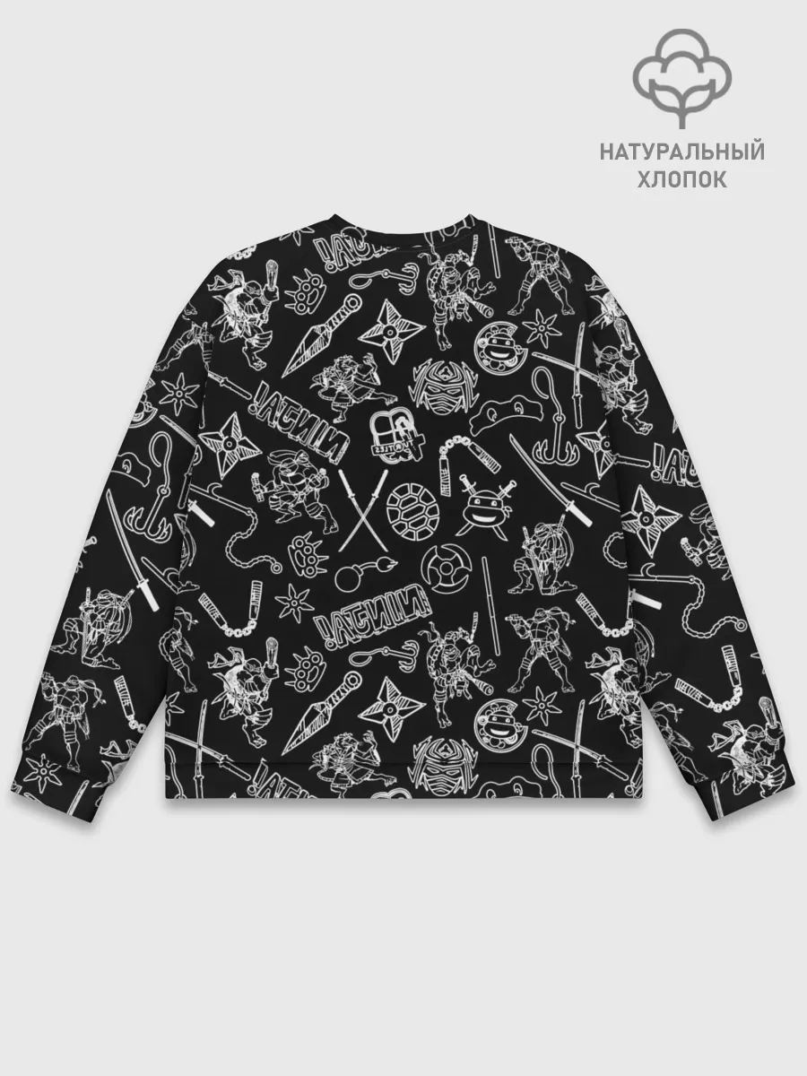Мужской свитшот базовый / Нинздя Черепашки | LogoBombing