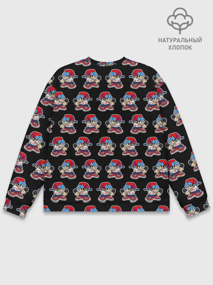 Мужской свитшот базовый / Friday Night Funkin, паттерн