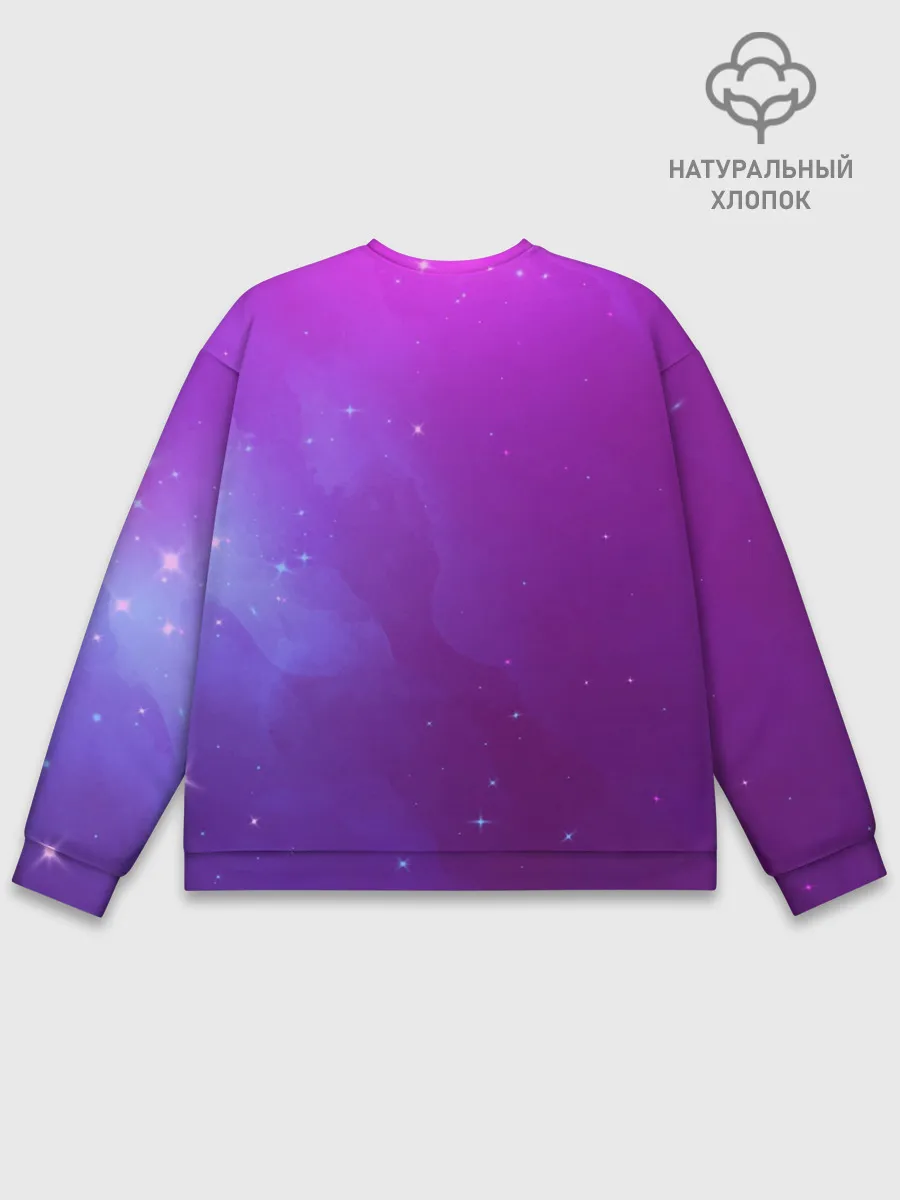 Мужской свитшот базовый / Retrowave Neon Dinosaur