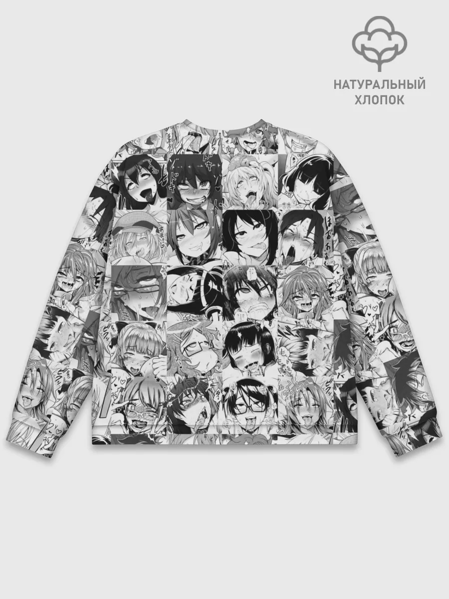 Мужской свитшот базовый / Belle Delphine Ahegao