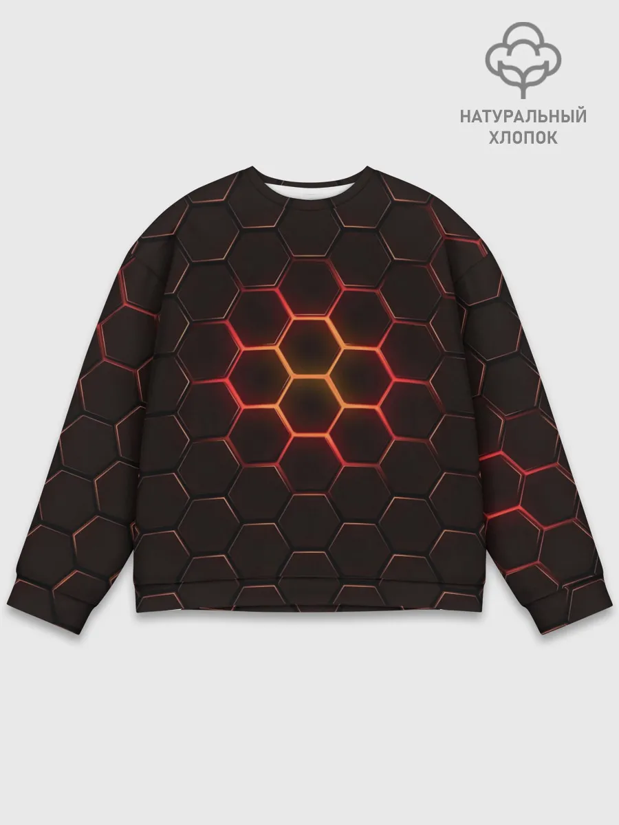 Мужской свитшот базовый / Техно Соты