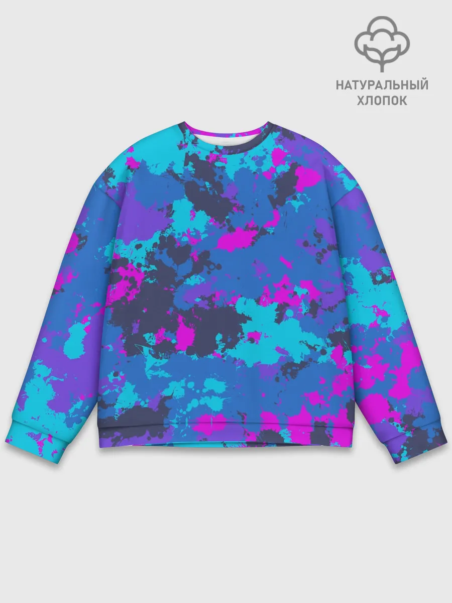 Мужской свитшот базовый / Неоновые краски