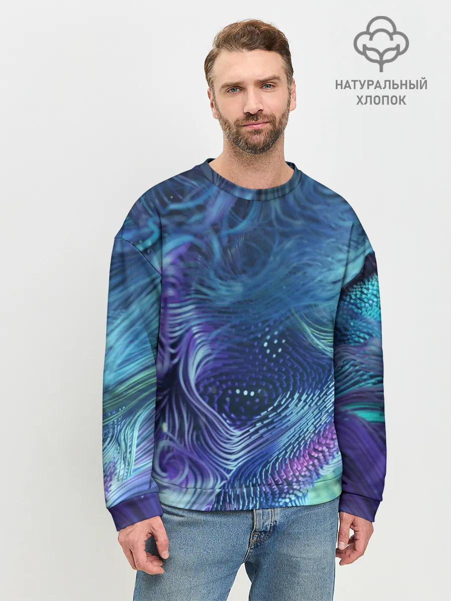 Мужской свитшот базовый / Абстракция