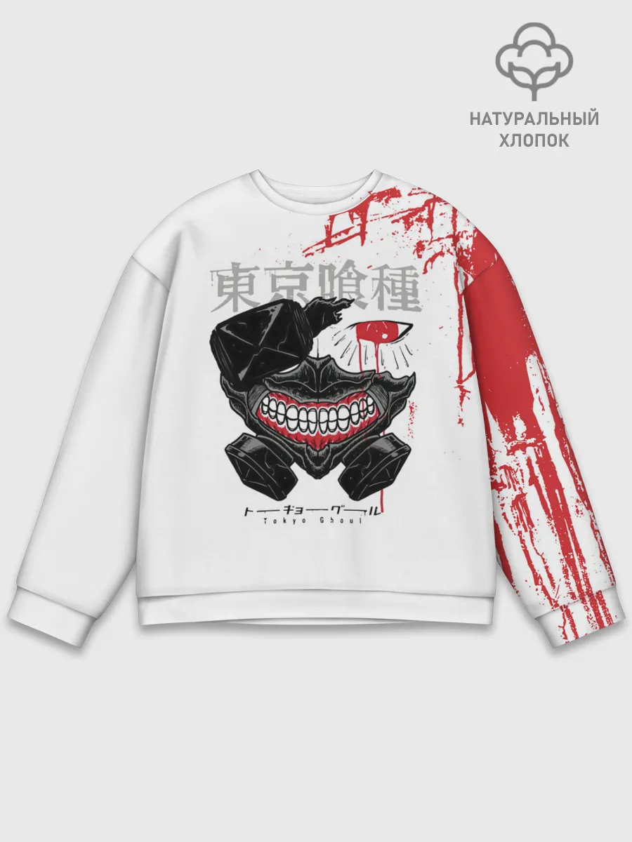 Мужской свитшот базовый / Kaneki Ken кусок головы