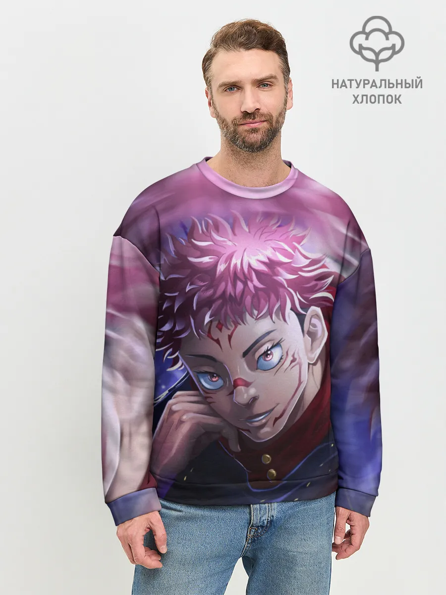 Мужской свитшот базовый / JUJUTSU KAISEN | SUKUNA вихрь