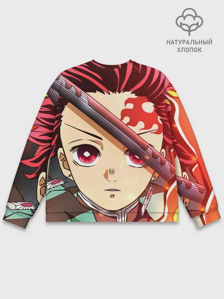 Мужской свитшот базовый / КЛИНОК РАССЕКАЮЩИЙ ДЕМОНОВ