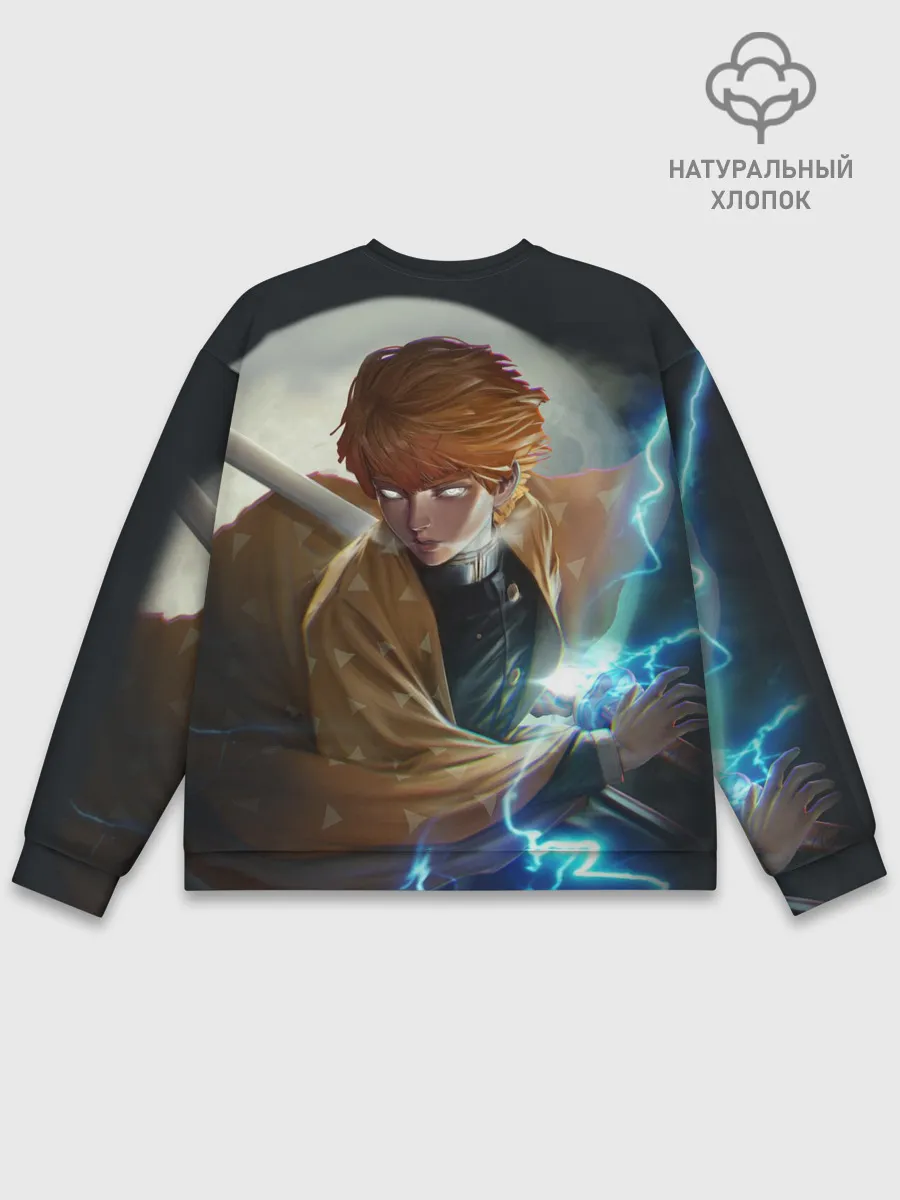 Мужской свитшот базовый / КЛИНОК РАССЕКАЮЩИЙ ДЕМОНОВ