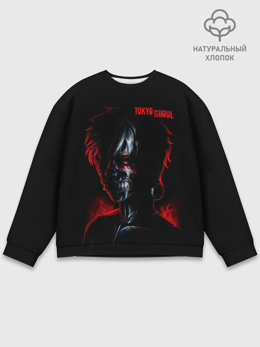 Мужской свитшот базовый / Kaneki Ken in the shadows