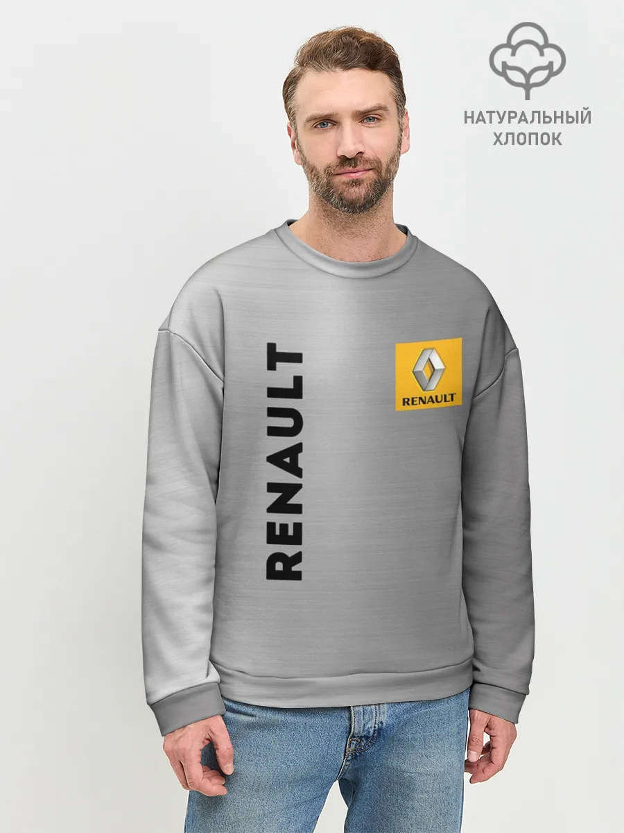 Мужской свитшот базовый / Renault | Сталь