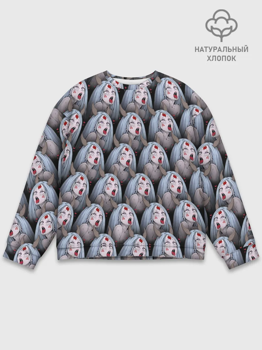 Мужской свитшот базовый / Kaguya Ahegao