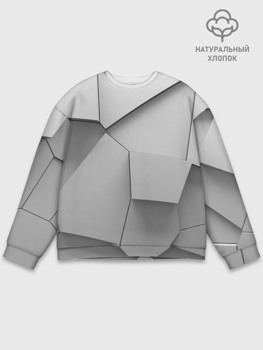 Мужской свитшот базовый / Осколки плитки