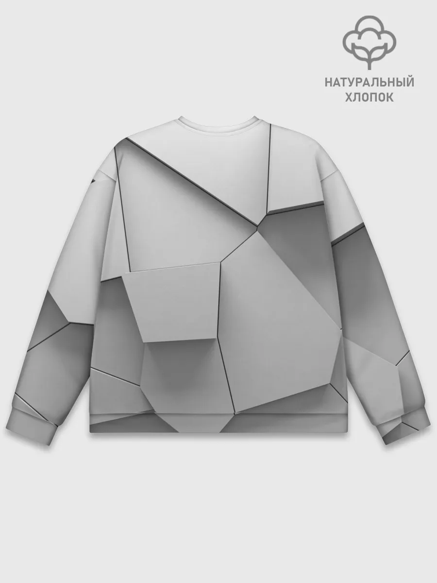 Мужской свитшот базовый / Осколки плитки