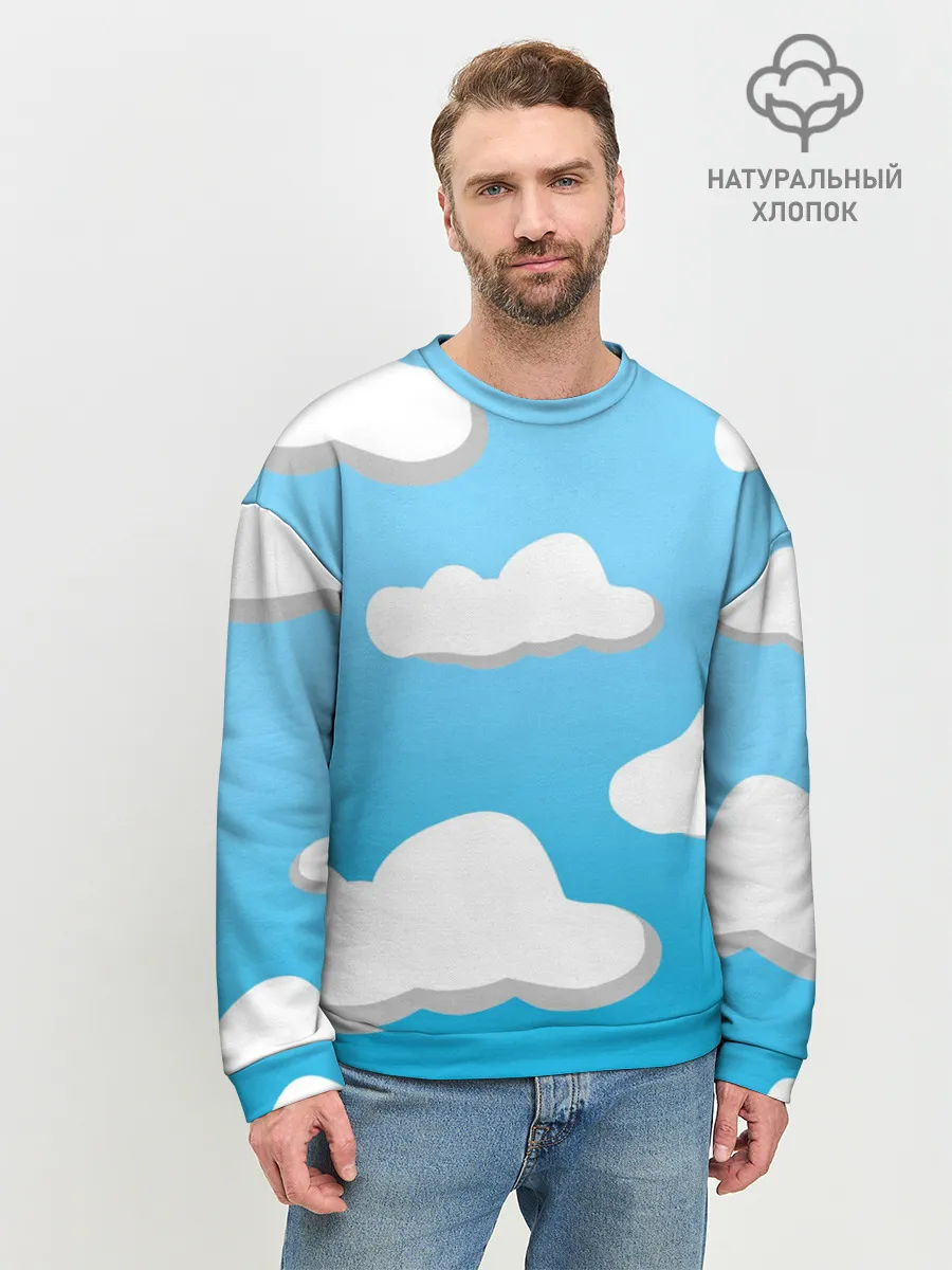 Мужской свитшот базовый / Небо