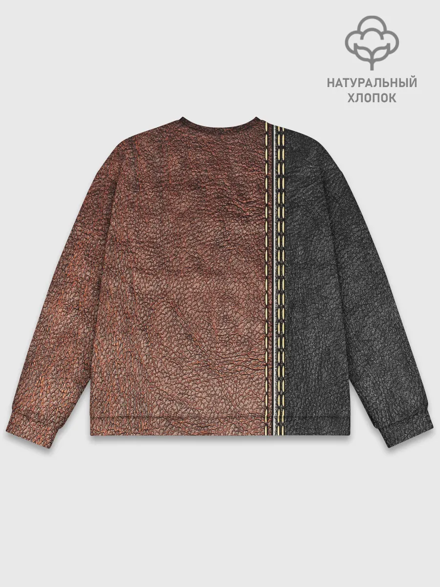 Мужской свитшот базовый / Текстура Кожи