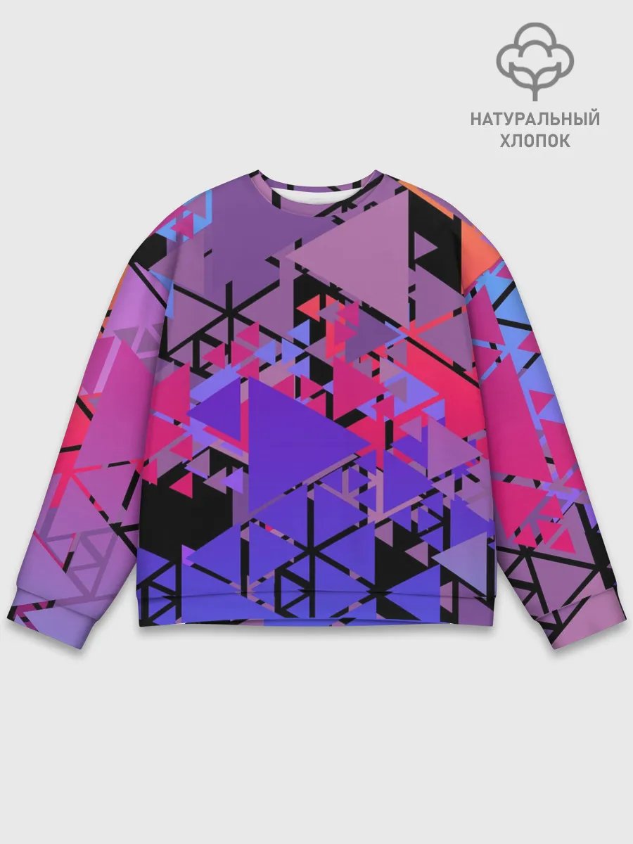 Мужской свитшот базовый / Треугольники