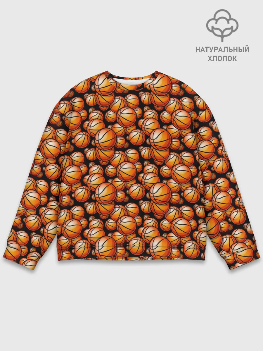 Мужской свитшот базовый / Баскетбольные Мячи