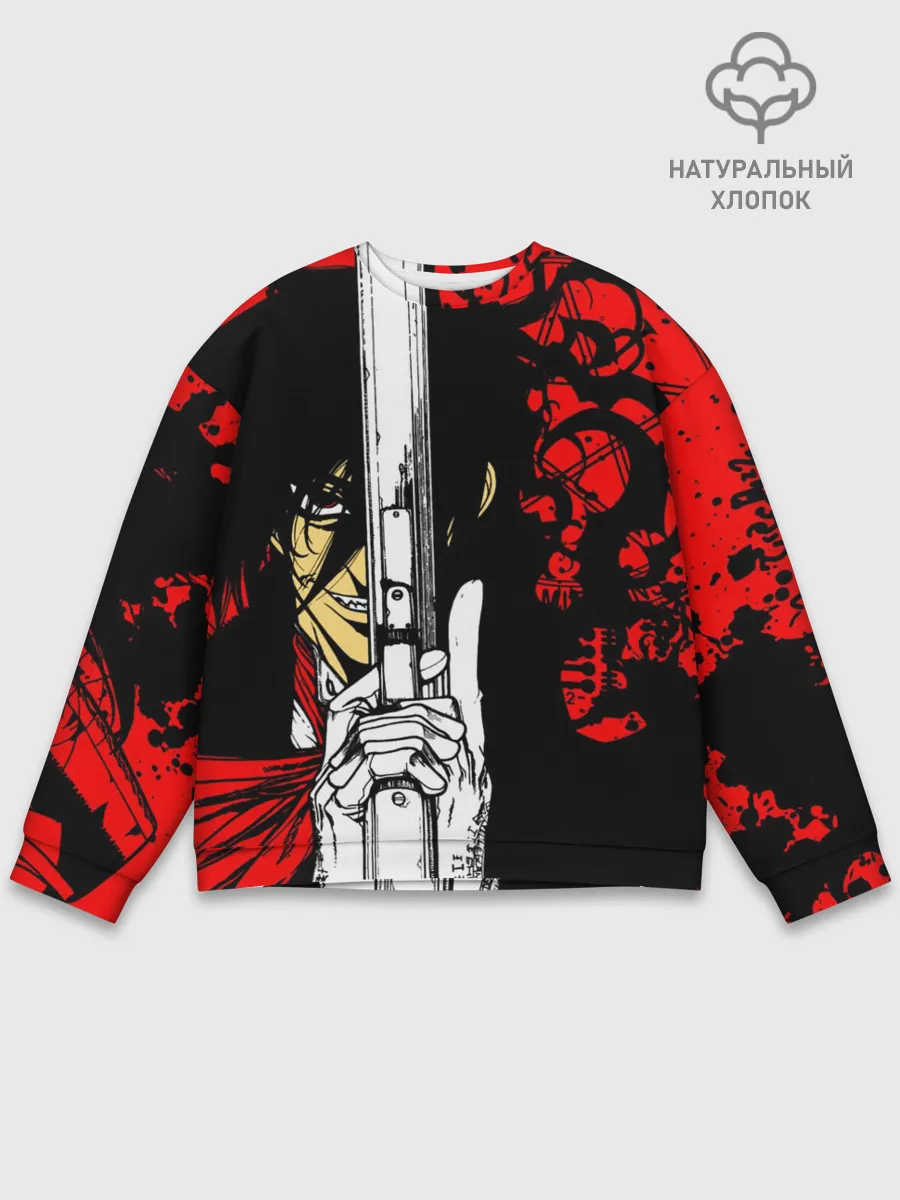 Мужской свитшот базовый / Алукард - Хеллсинг