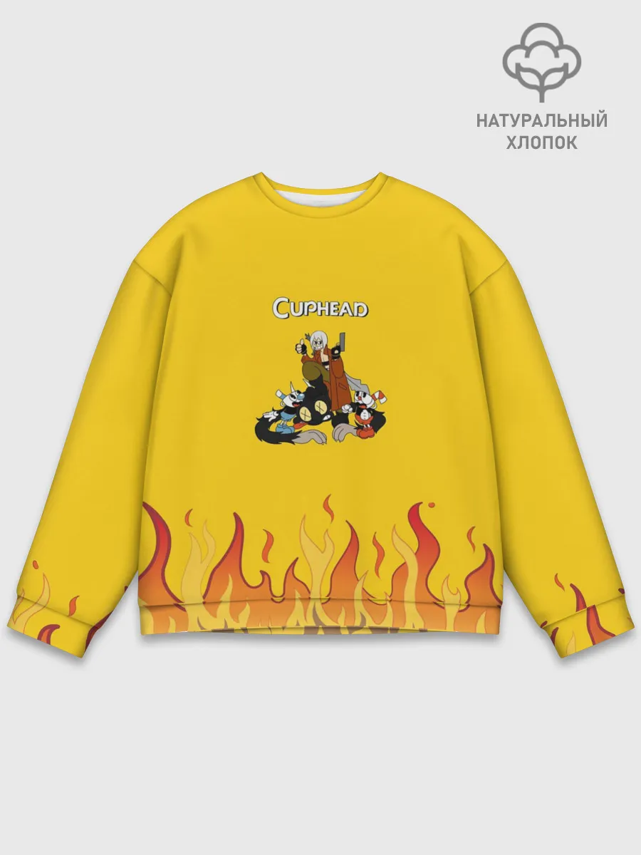 Мужской свитшот базовый / CUPHEAD | ДАНТЕ