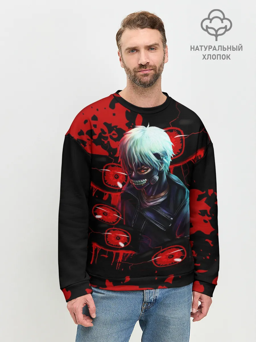 Мужской свитшот базовый / Kaneki | Токийский Гуль