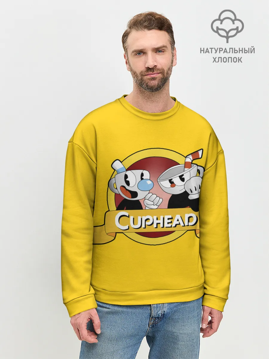 Мужской свитшот базовый / CUPHEAD / КАПХЕД.