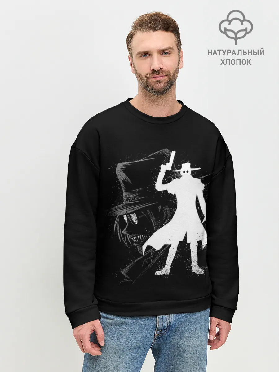 Мужской свитшот базовый / Силуэт Hellsing