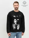 Мужской свитшот базовый / Черно-белый Алукард