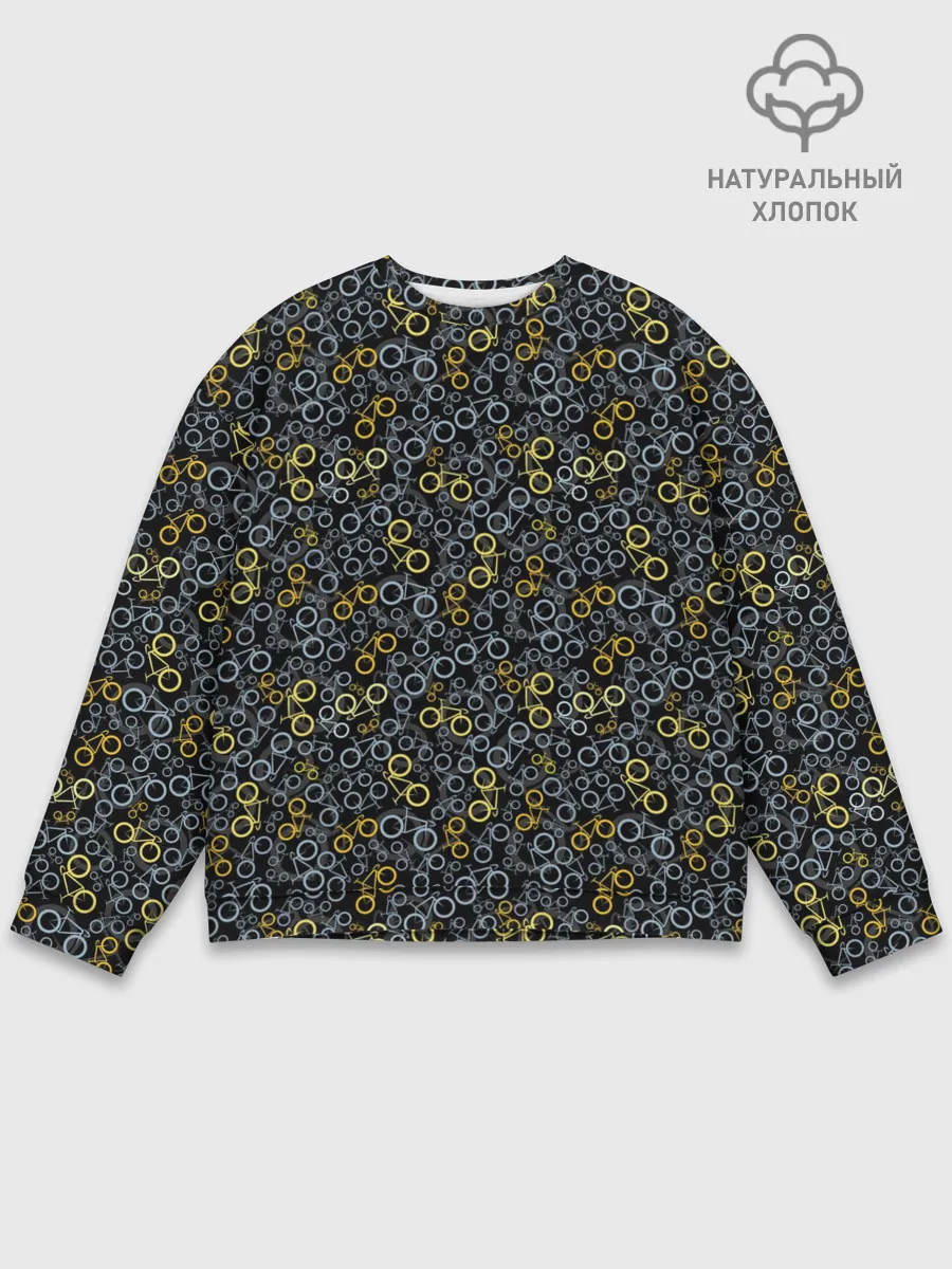 Мужской свитшот базовый / Велосипеды