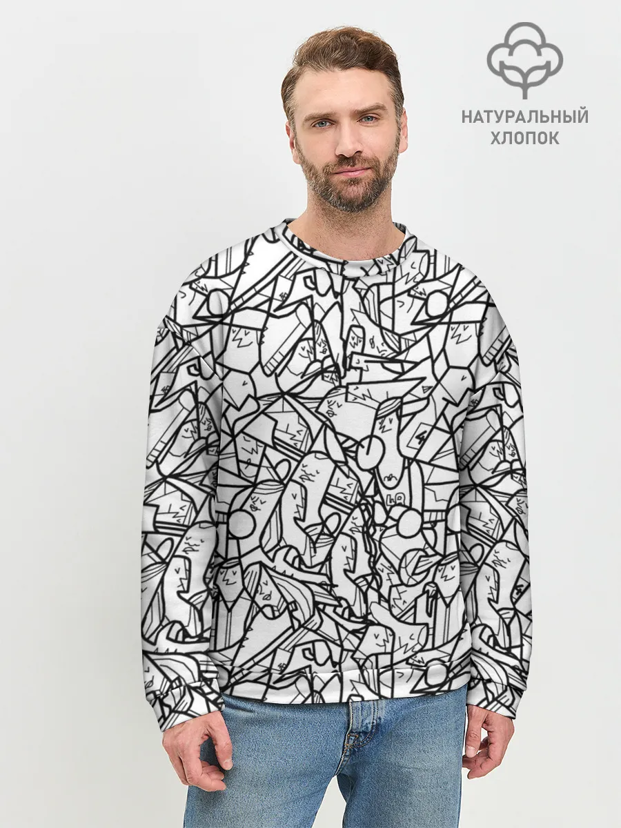 Мужской свитшот базовый / Масса людей