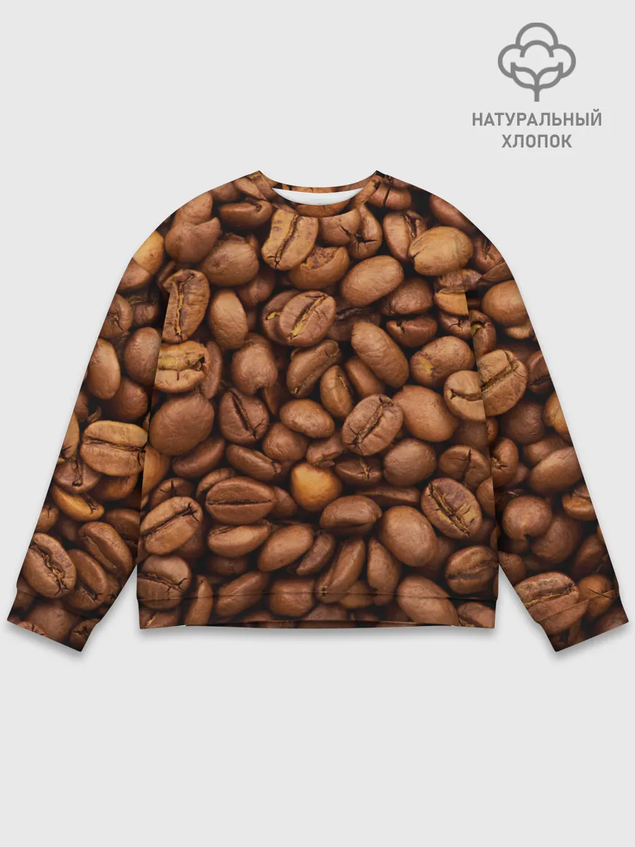 Мужской свитшот базовый / Кофе 3D
