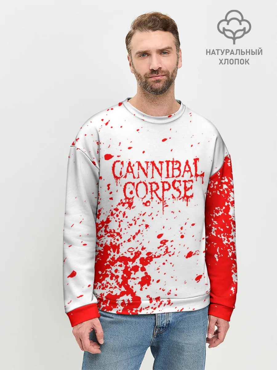 Мужской свитшот базовый / cannibal corpse.