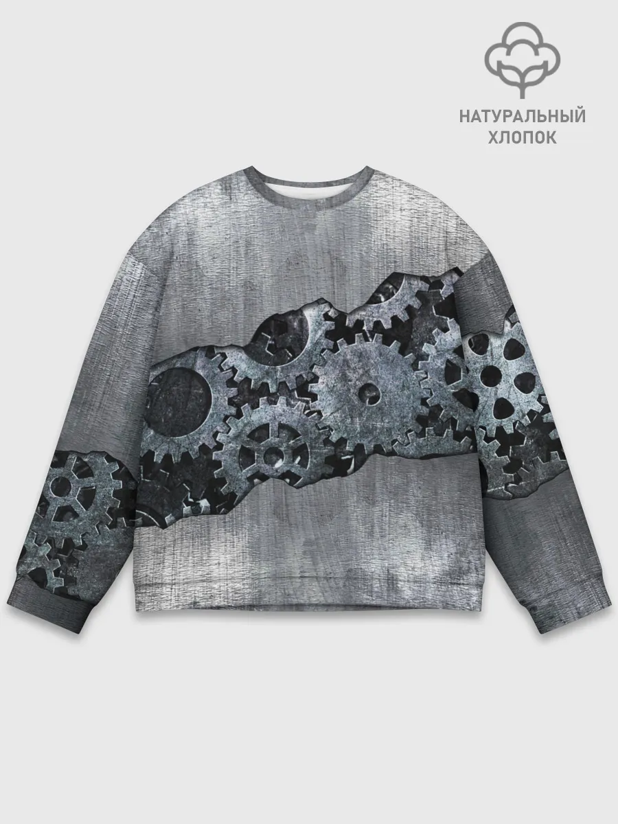 Мужской свитшот базовый / Шестеренки