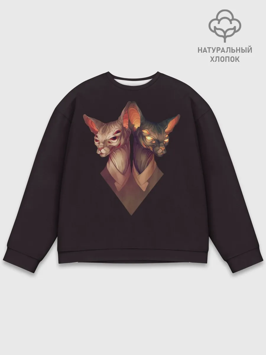 Мужской свитшот базовый / Mystical Sphinxes