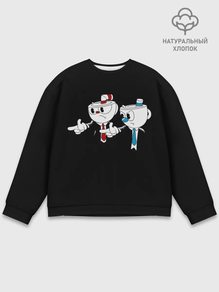 Мужской свитшот базовый / CUPHEAD | PULP FICTION