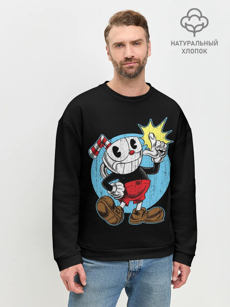 Мужской свитшот базовый / CUPHEAD | КАПХЕД