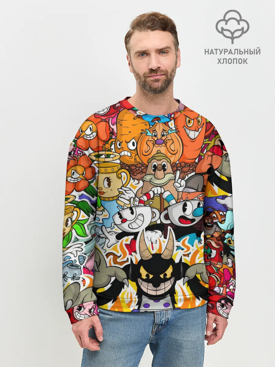 Мужской свитшот базовый / CUPHEAD