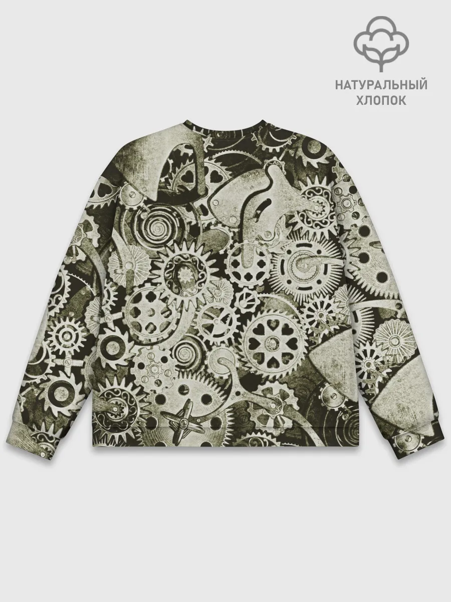 Мужской свитшот базовый / Стимпанк Сова