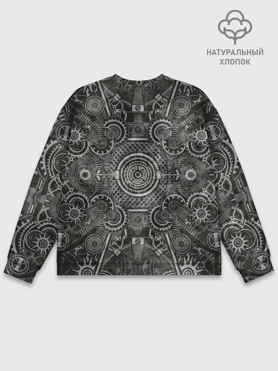 Мужской свитшот базовый / Стимпанк Механизм