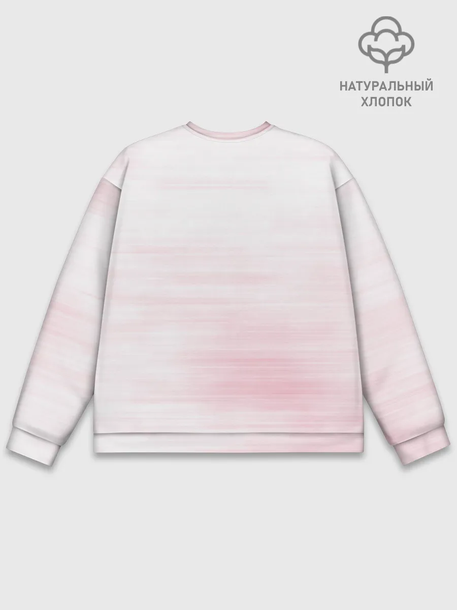 Мужской свитшот базовый / Kimetsu no yaiba розовое