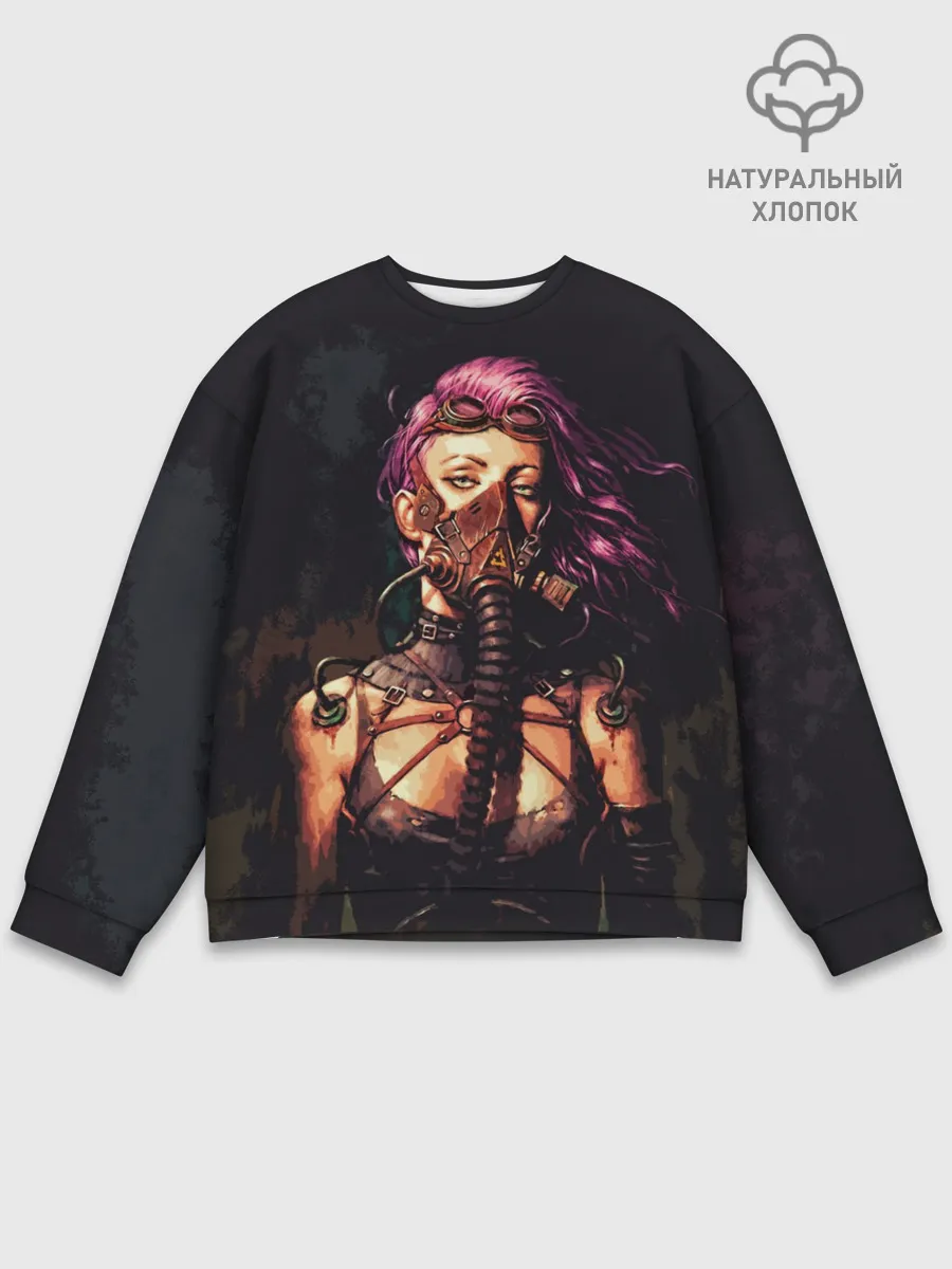 Мужской свитшот базовый / Steampunk girl | Стимпанк