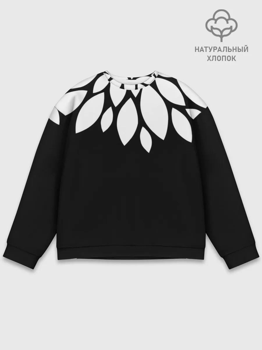 Мужской свитшот базовый / Лепестки