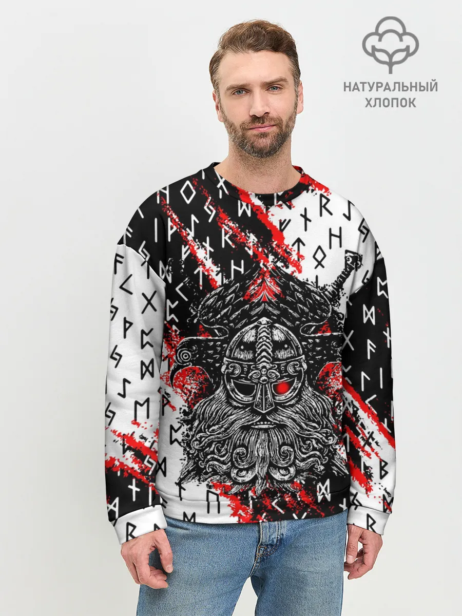 Мужской свитшот базовый / БОГ ОДИН