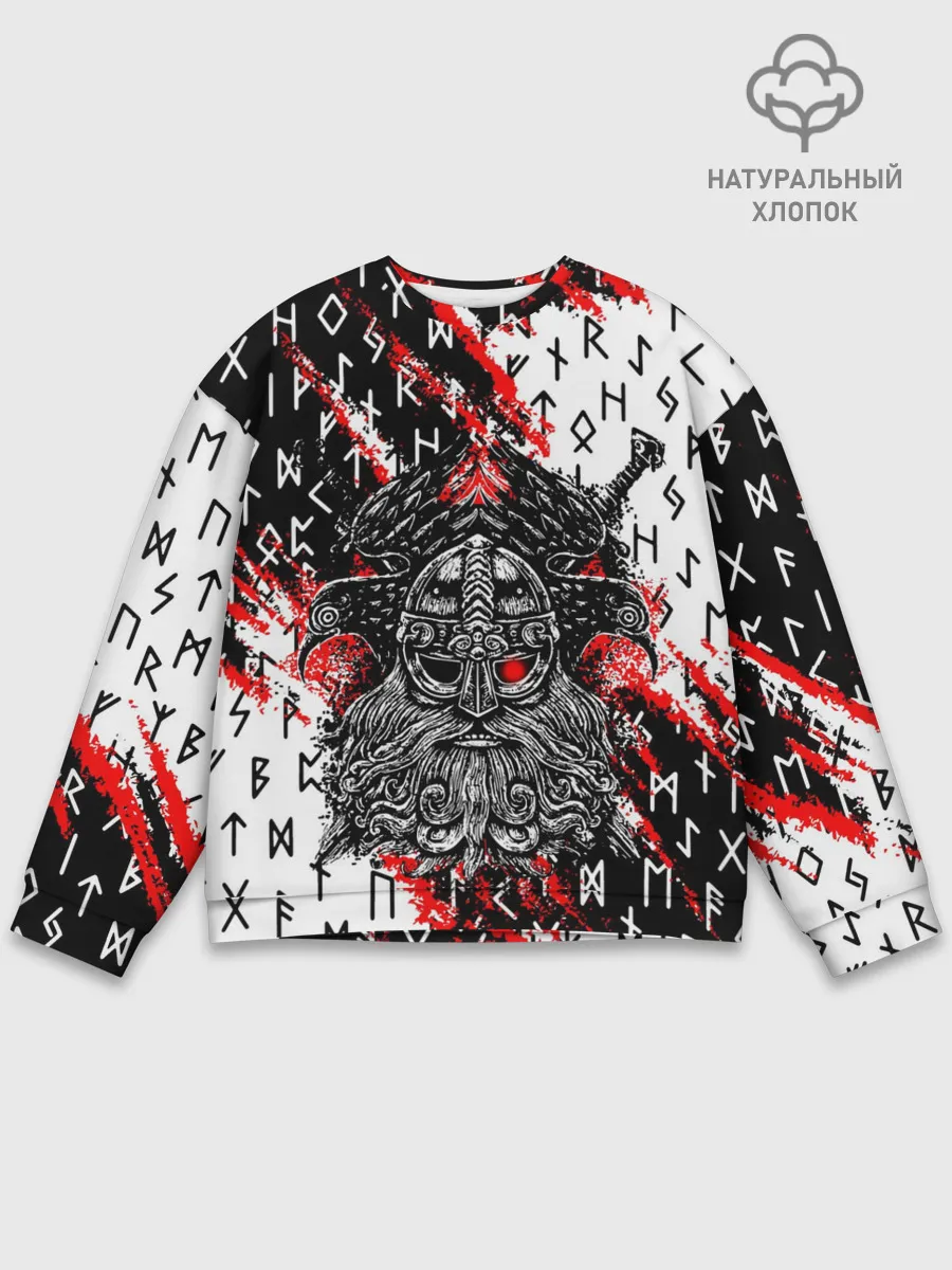 Мужской свитшот базовый / БОГ ОДИН