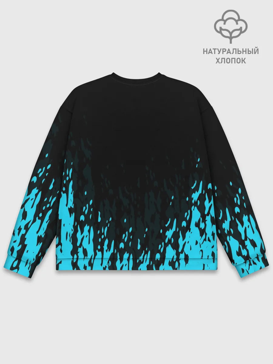 Мужской свитшот базовый / БОГ ОДИН | Узорное лицо