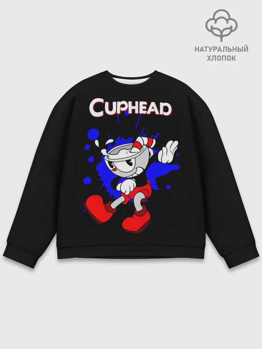 Мужской свитшот базовый / Cuphead