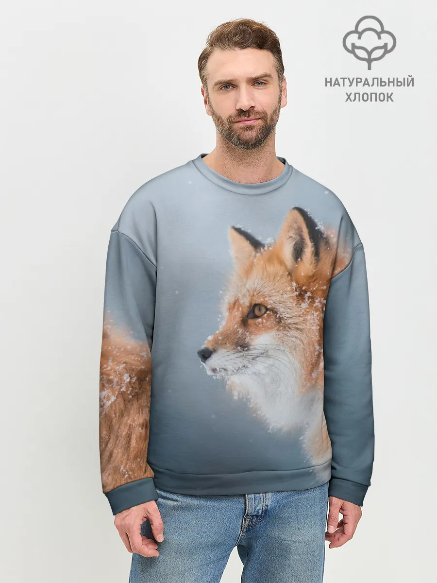 Мужской свитшот базовый / Лиса