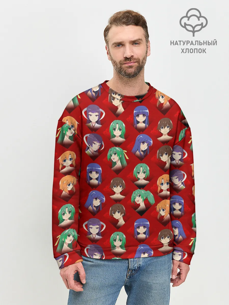 Мужской свитшот базовый / Characters Higurashi no...